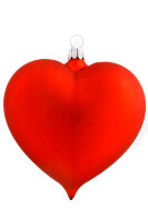 Ein Herz in leuchtendem Rot, verziert mit zarten,...