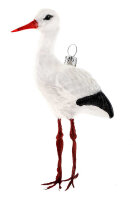 Der Storch - Eleganter Christbaumschmuck aus Glas